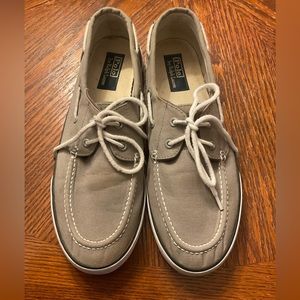 Men’s Polo By Ralph Lauren Classic Cotton Canvas Lace Up Boat Shoes!